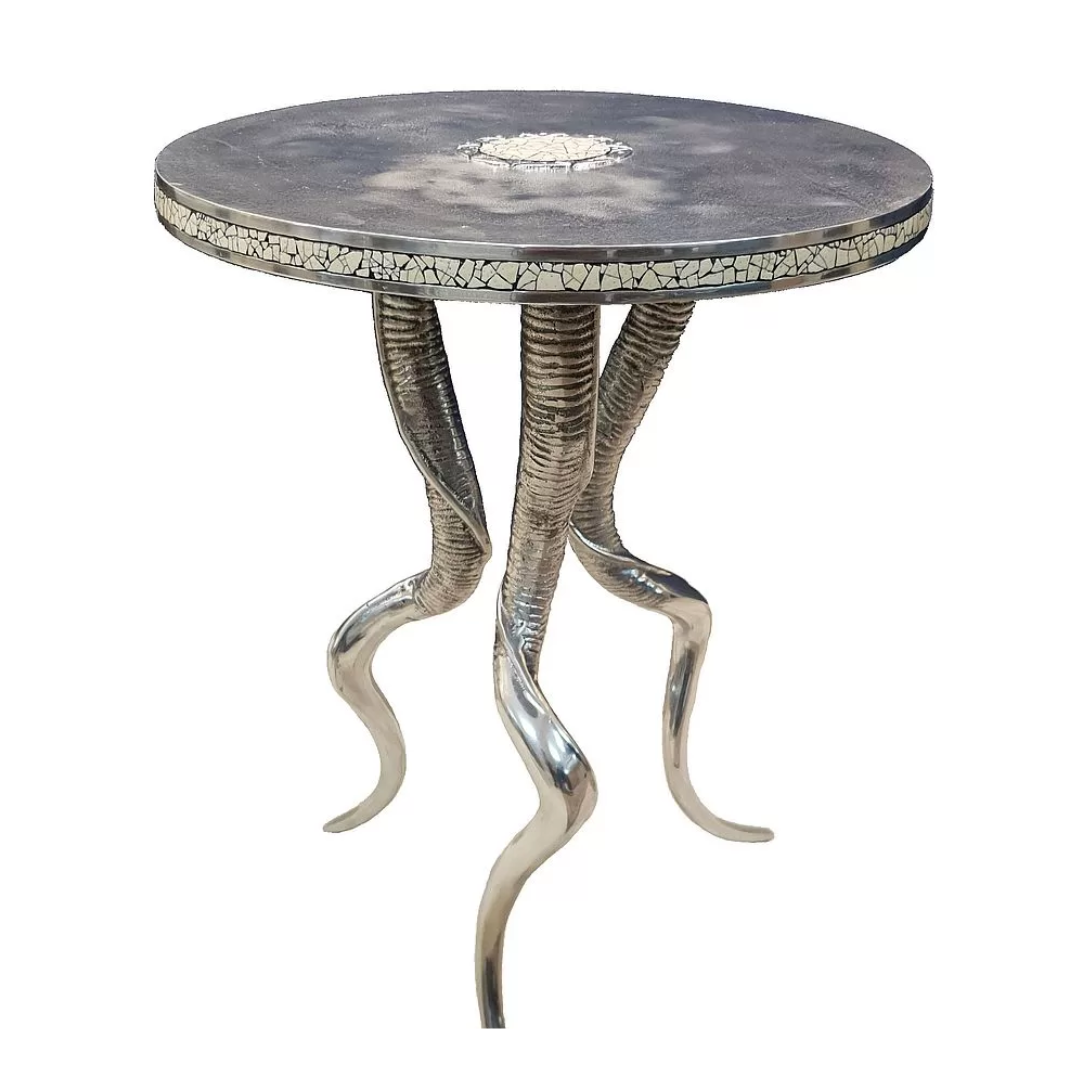 Kudu horn side table