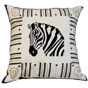 White Zebra Cushion Cover