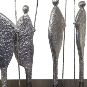 African warriors on granite base - large