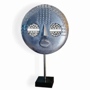 Baluba Mask on granite stand - medium size
