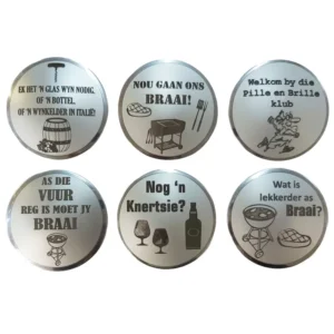 Braai fridge magnet Set