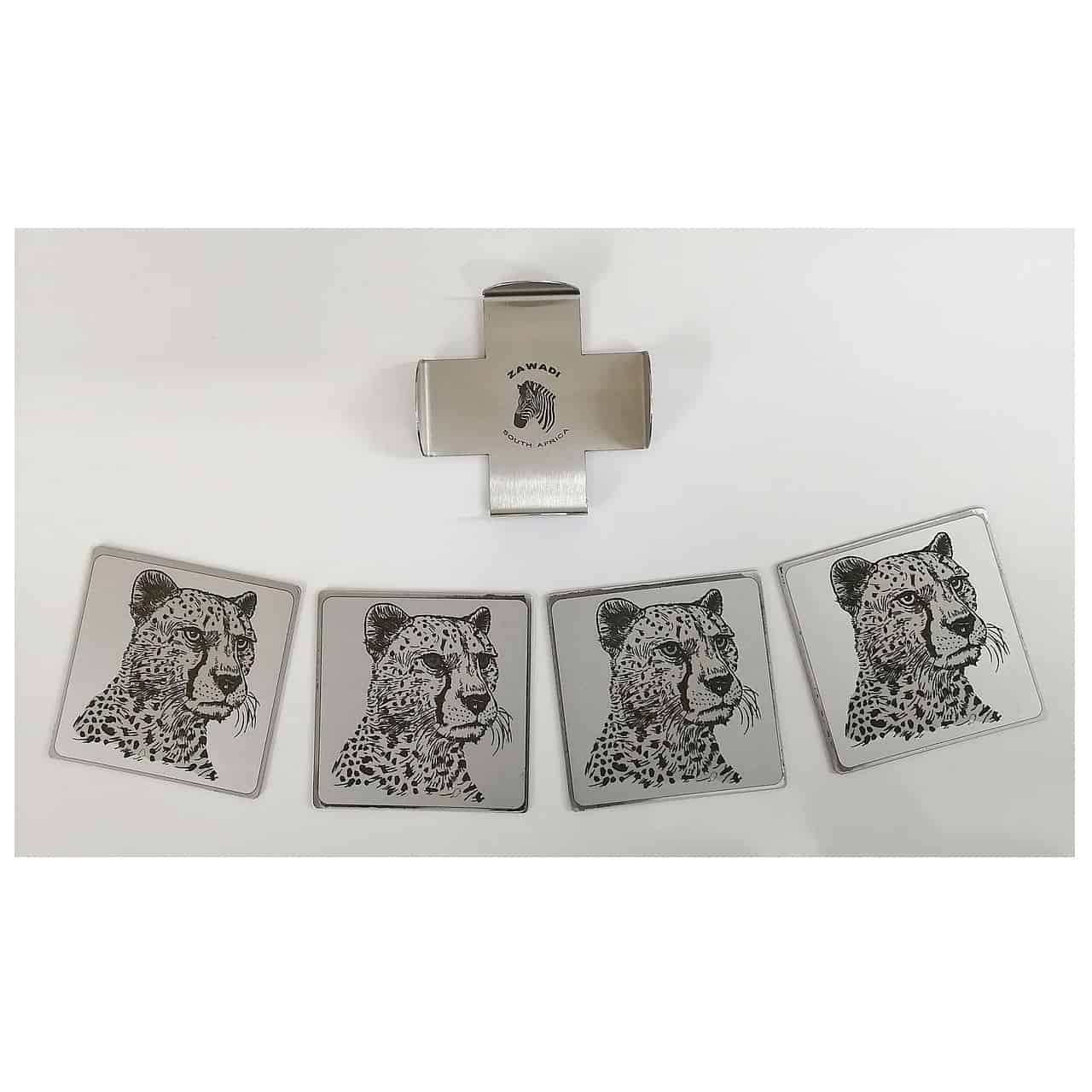 Coaster Set of 4 - Cheetah