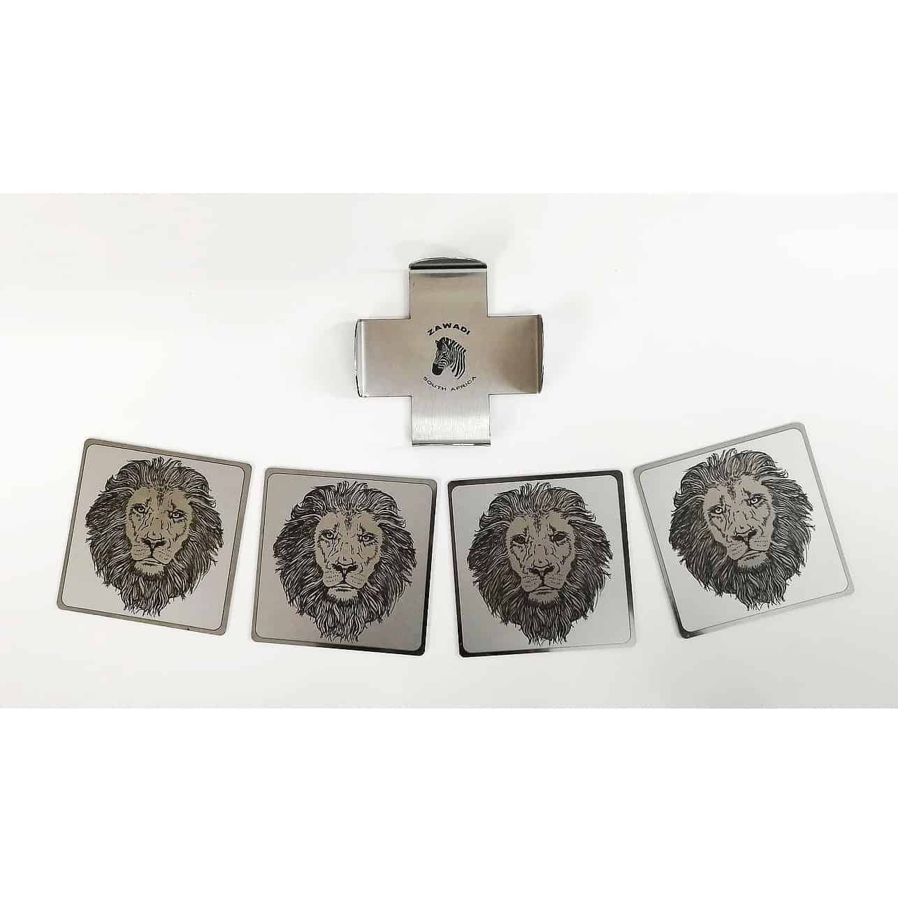 Coaster Set of 4 - Lion