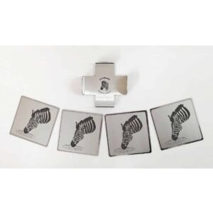 Coaster set of 4 - Zebra