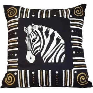Cushion Cover - Zebra Black