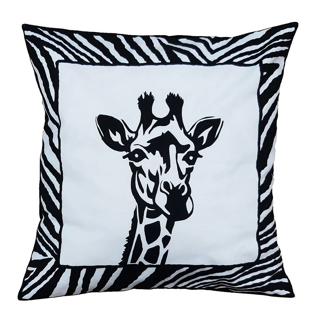 Cushion cover - giraffe white
