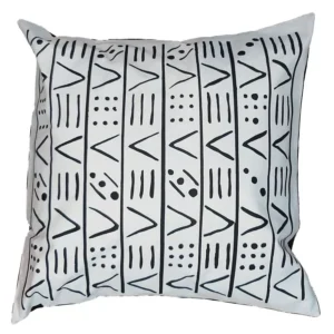 Cushion cover - white ethnic design