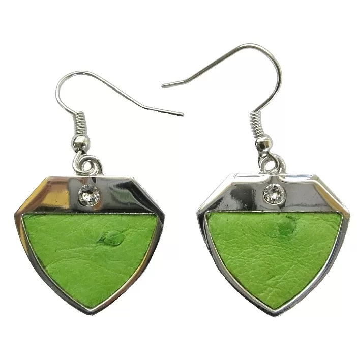 Earrings - garden green