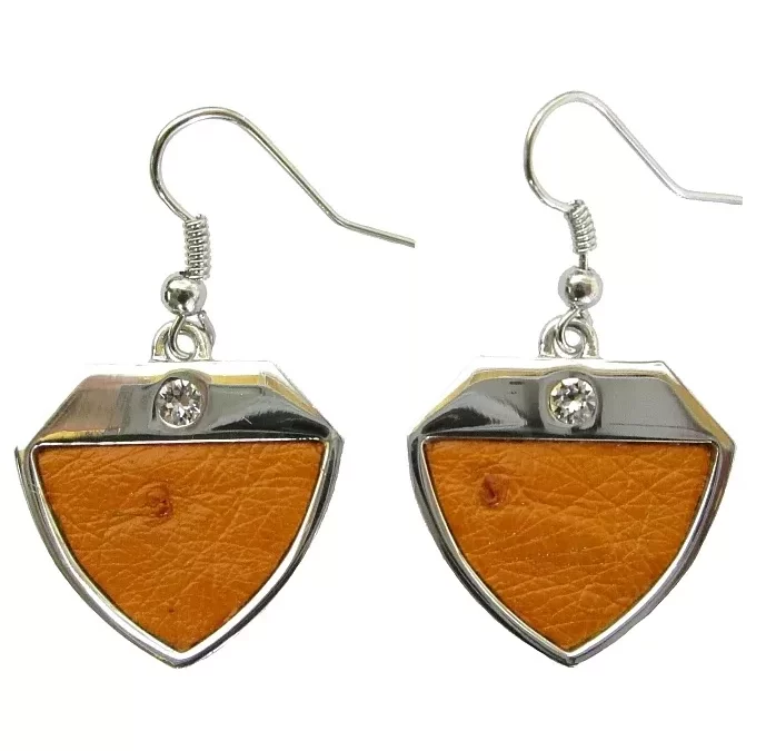 Earrings - tangerine