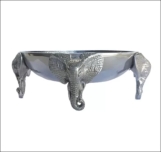 Elephant Oval Bowl - natural finish - Image 2