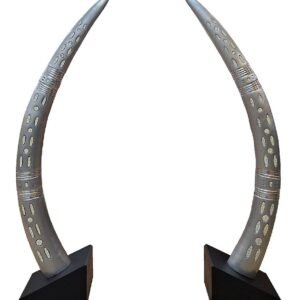 Elephant tusk sculpture