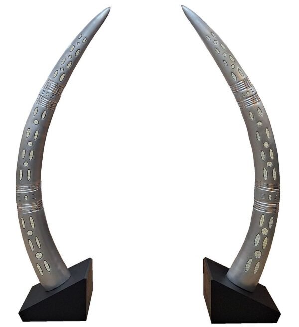 Elephant tusk sculpture