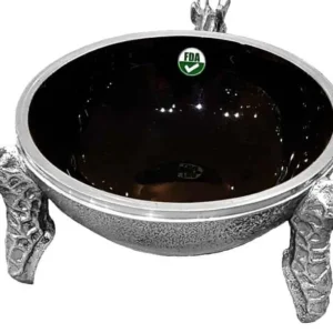 Giraffe round bowl - Black