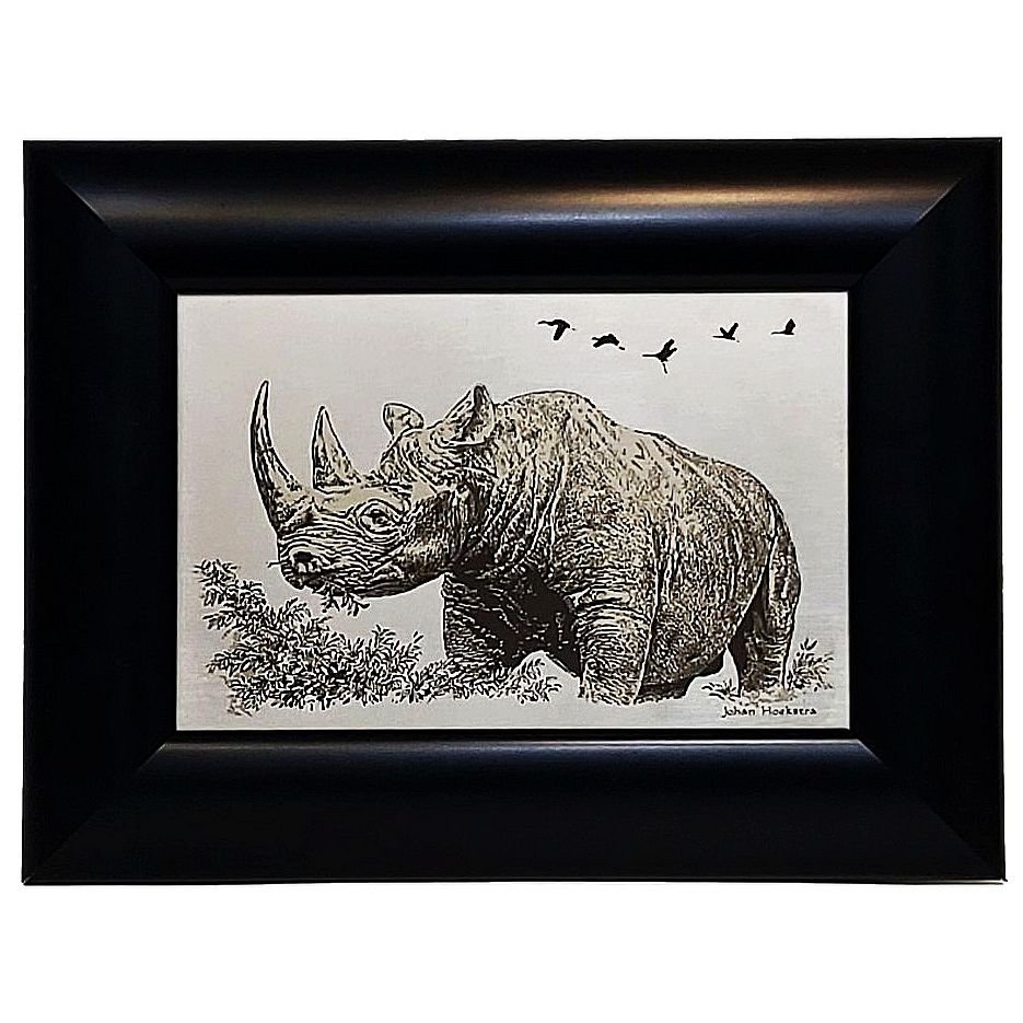 Johan Hoekstra Engraved Black Rhino