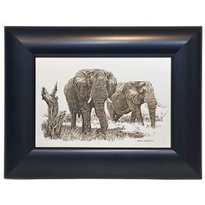 Johan Hoekstra Engraved Elephants