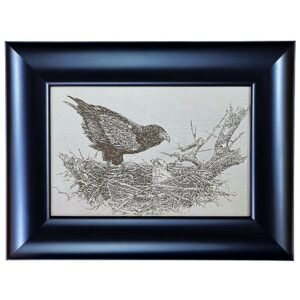 Johan Hoekstra engraved Eagle and Chick