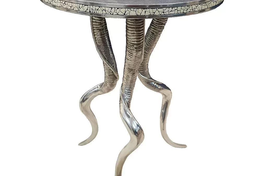 Kudu horn side table