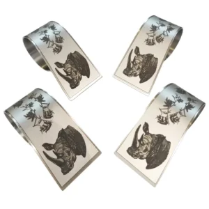 Napkin Rings - Rhino