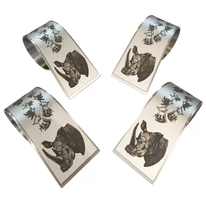 Napkin Rings - Rhino