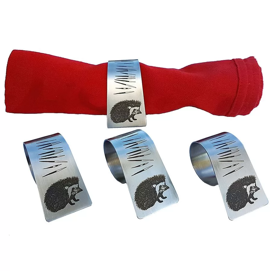 Napkin Rings - hedgehog