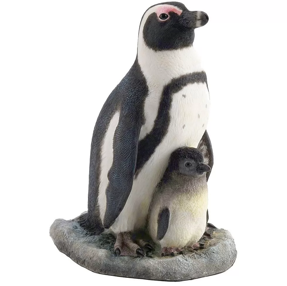 Penguin and baby sculpture