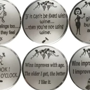 Wine fridge magnet Set