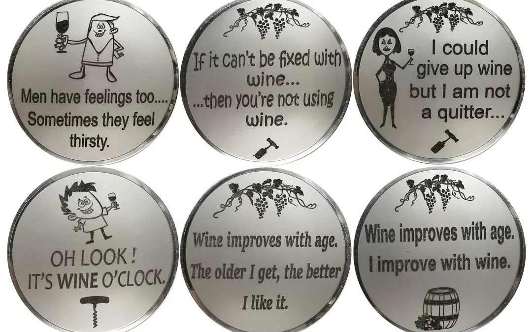 Wine fridge magnet Set